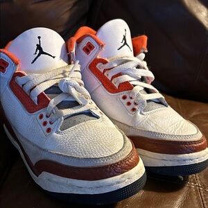 Jordan White and Red Sneakers